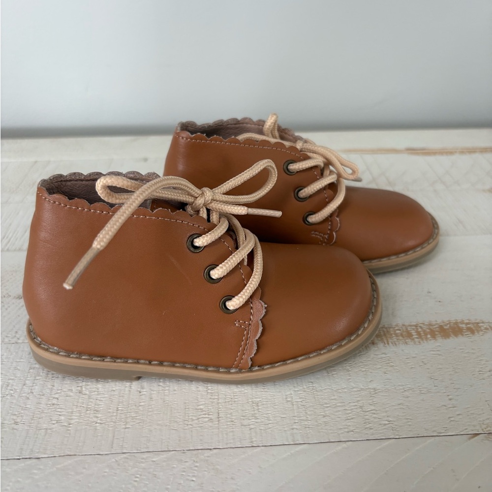 NWOT SweetHoney Scalloped Ankle Boots